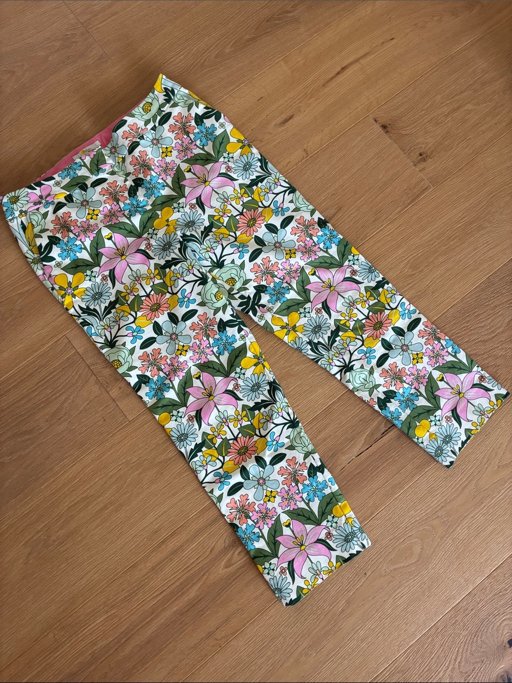 NWOT Boden Floral Ankle Pants—size US 8P